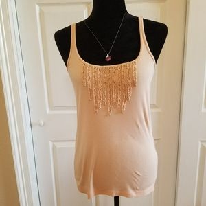 J. Crew Pink Tee with Ruffles